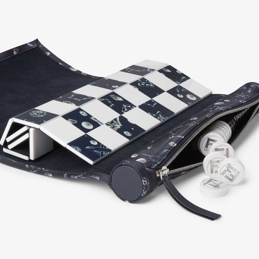 Home Decor & Lifestyle Fendi Tech And Lifestyle Accessories | Portable Checkers Board Blue