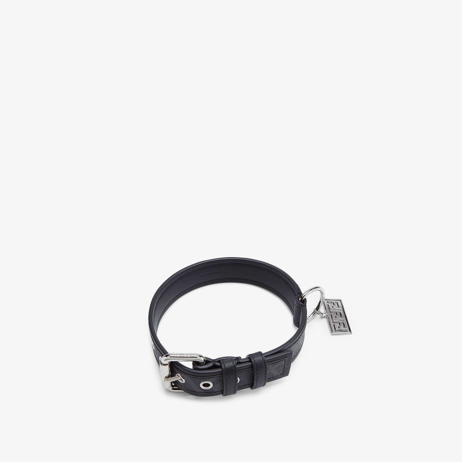 Men Fendi Pet Accessories | Dog Collar Black