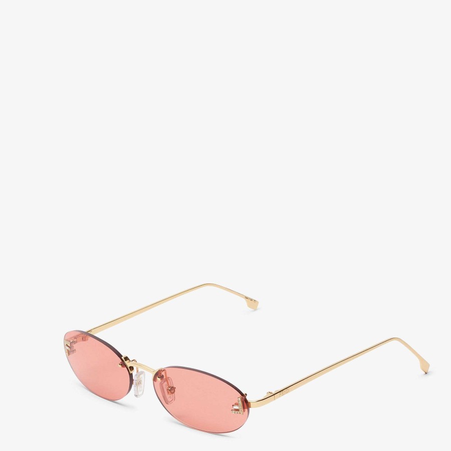 Women Fendi Sunglasses | Fendi First Crystal Red