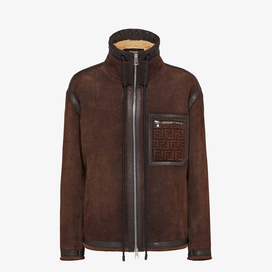 Men Fendi Outerwear | Blouson Brown