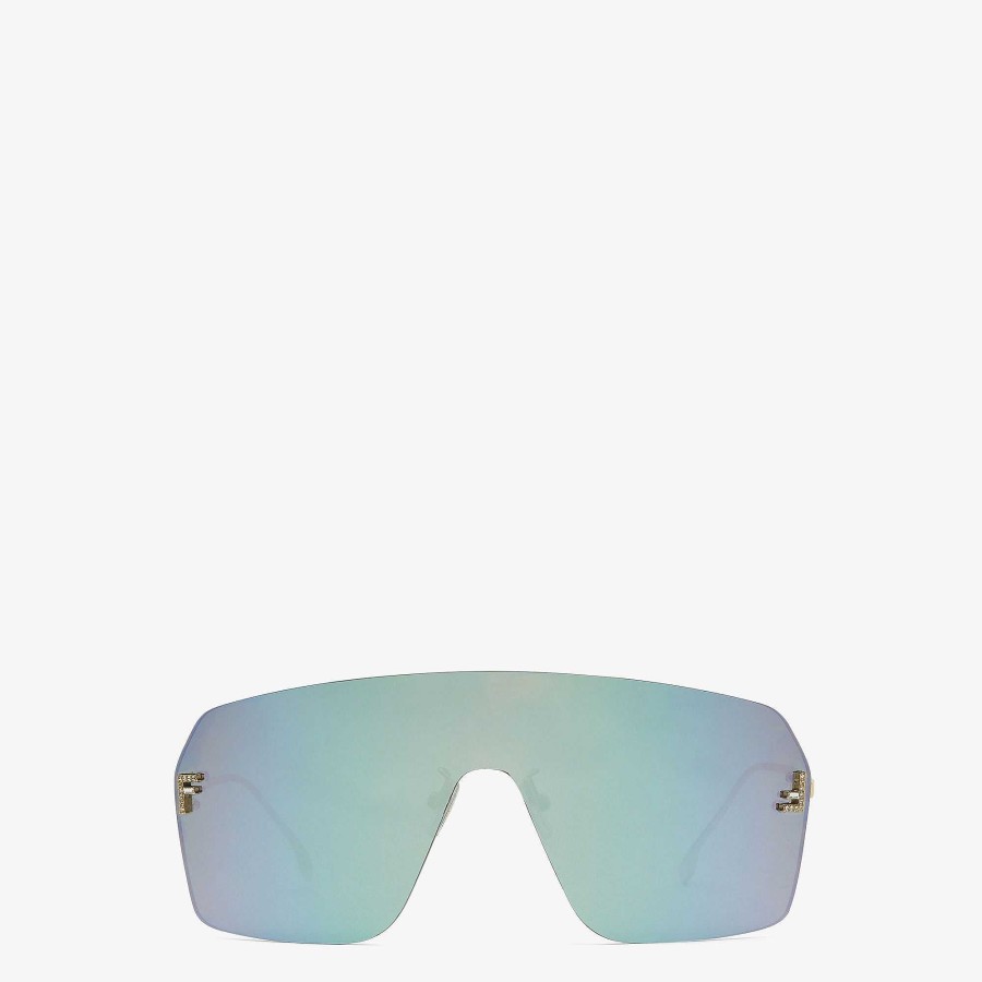 Women Fendi Sunglasses | Fendi First Crystal Silver