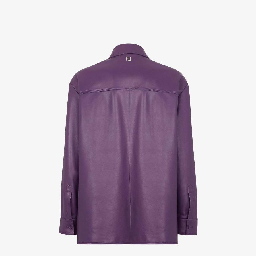 Men Fendi Outerwear | Blouson Purple