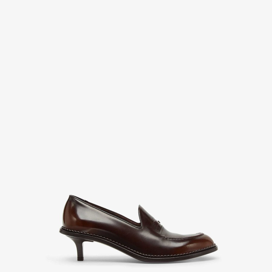 Men Fendi Loafers | Baguette Loafers Brown