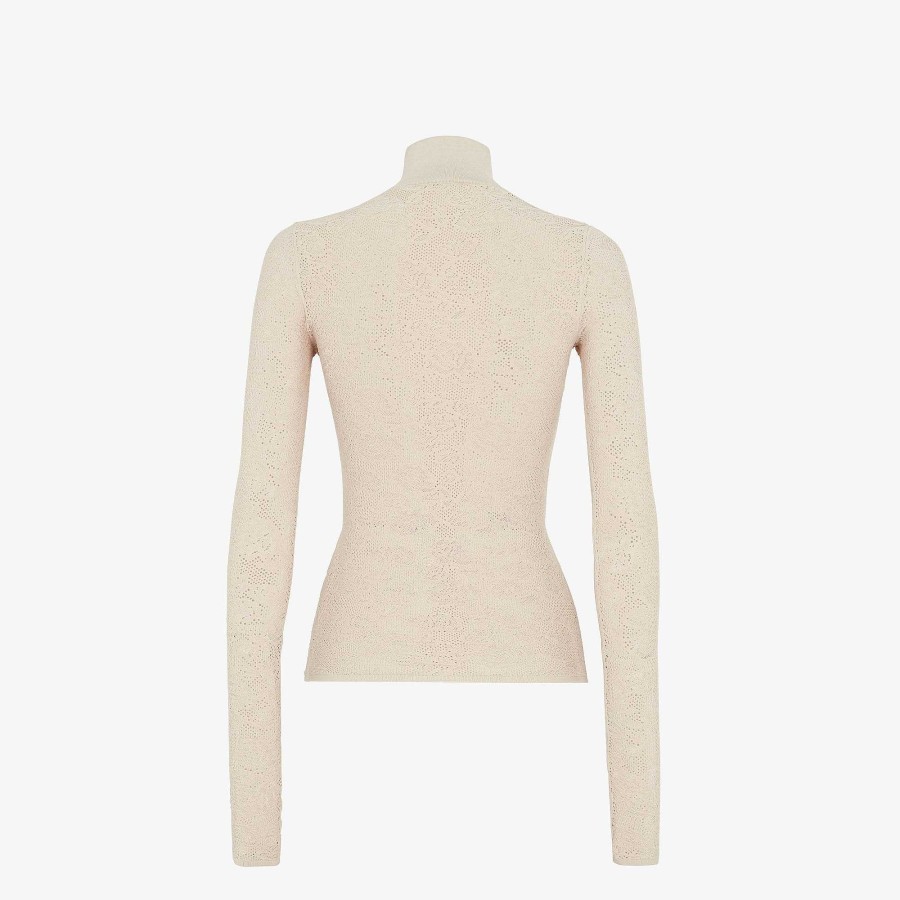 Women Fendi Knitwear | Sweater Beige