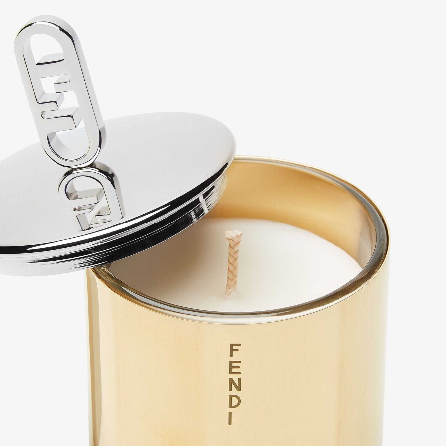 Home Decor & Lifestyle Fendi | Fendi O'Lock Candle Gold