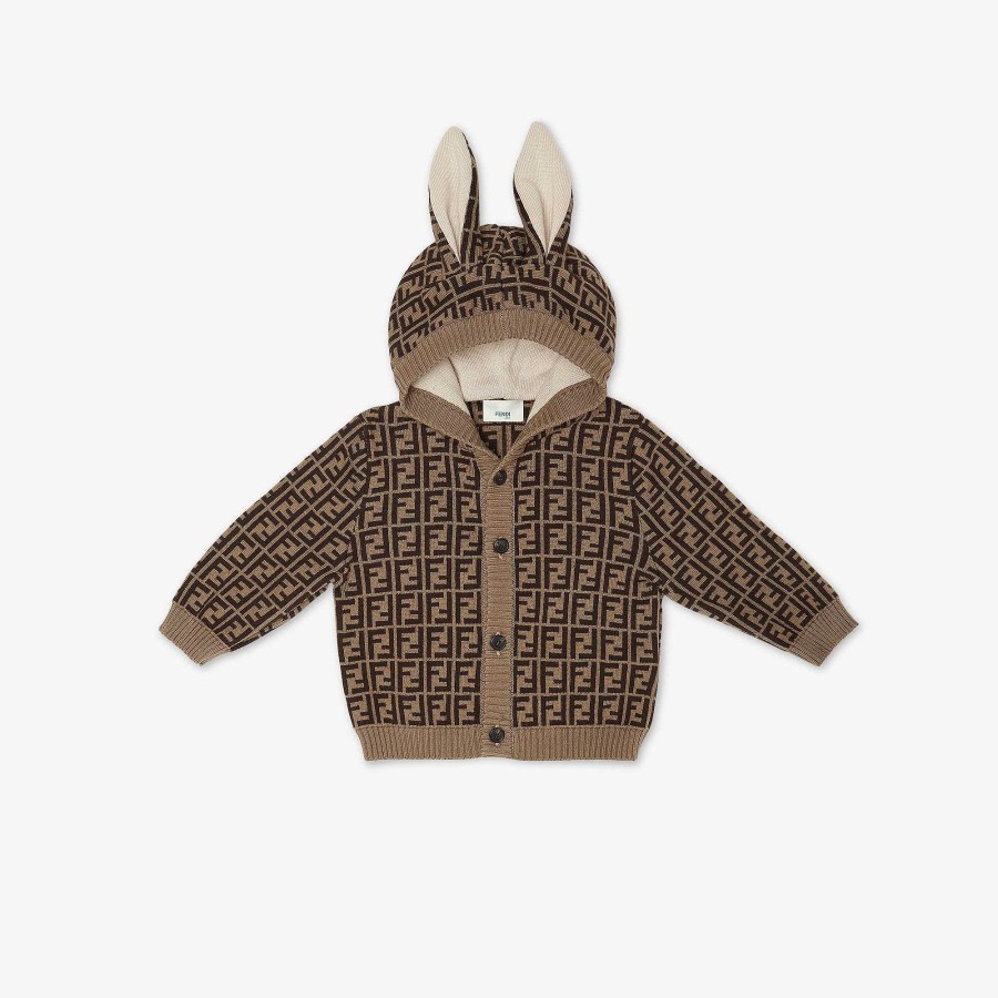 Kids Fendi Baby Boy | Baby Cardigan With Ears