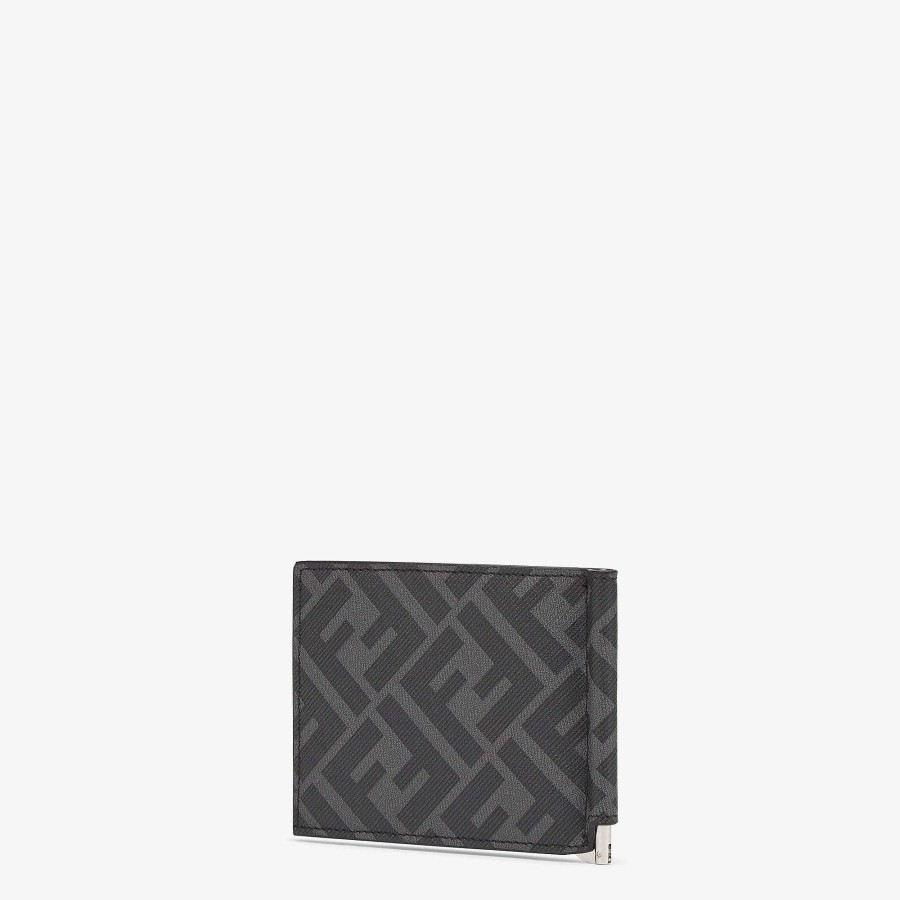 Men Fendi Wallets | Card Holder Gray