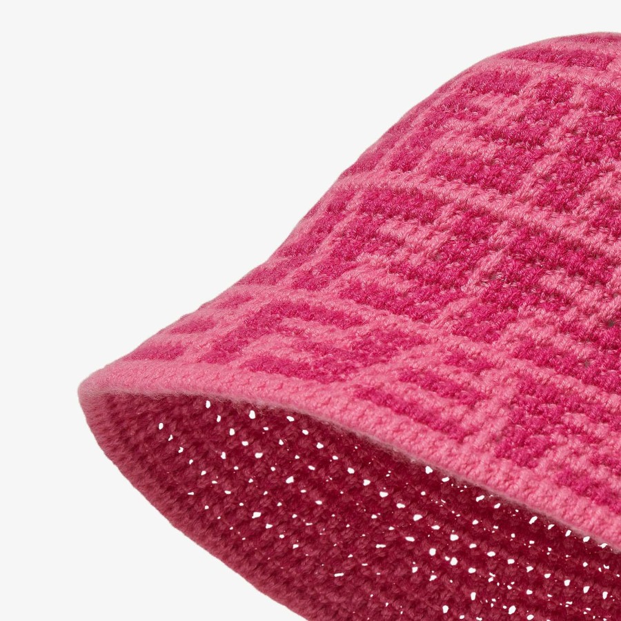 Women Fendi Hats & Gloves | Hat Pink