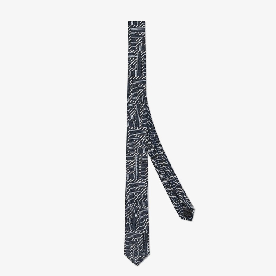 Men Fendi Ties | Tie Blue