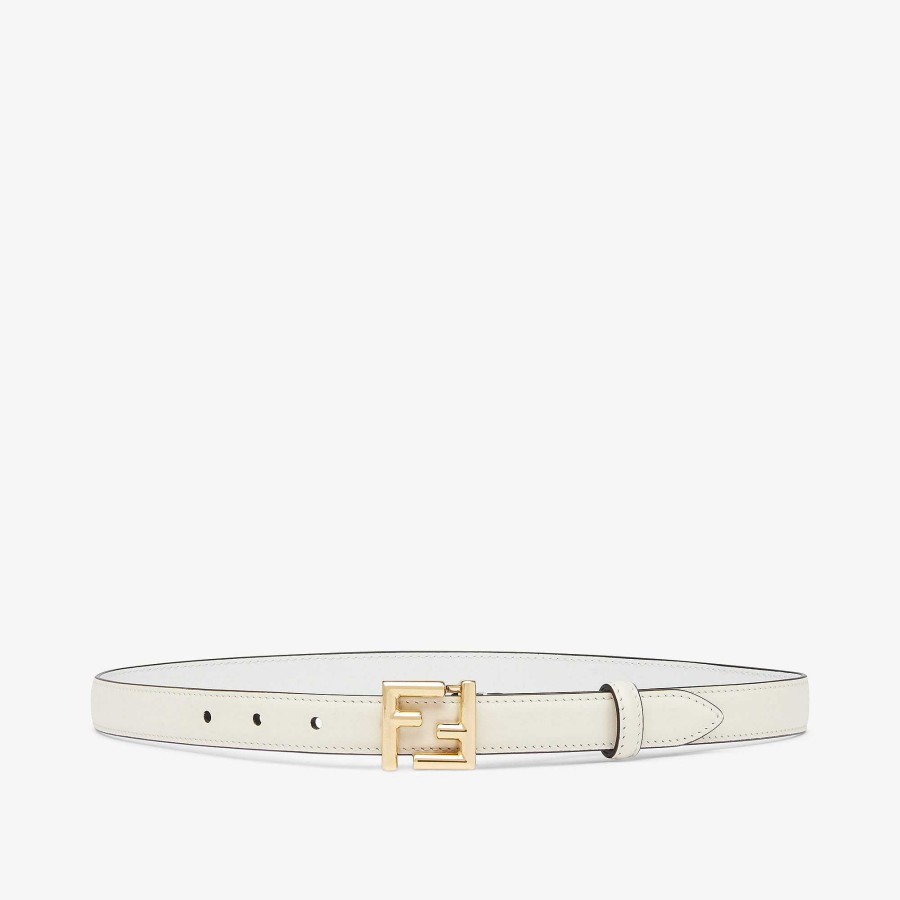 Women Fendi Belts | Ff Belt White