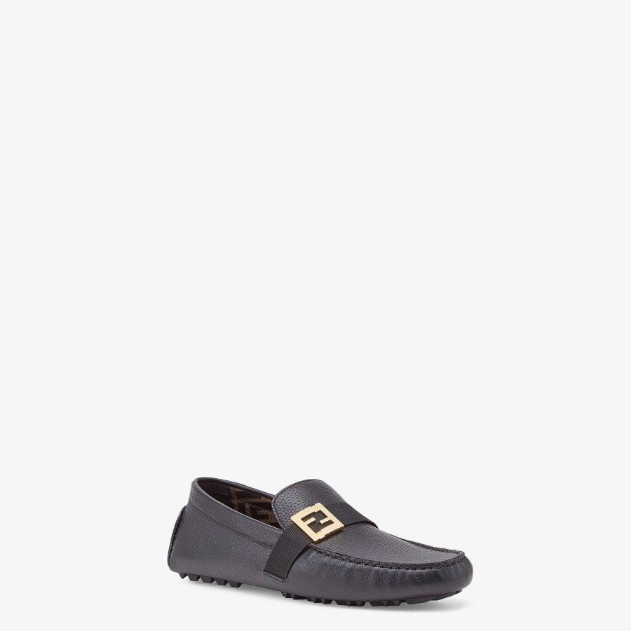 Men Fendi Loafers | Drivers Black