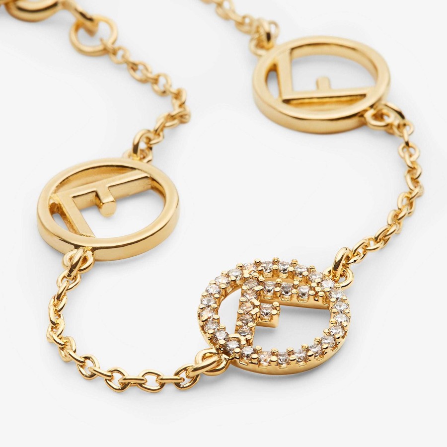 Women Fendi Bracelets | F Is Fendi Bracelet Gold