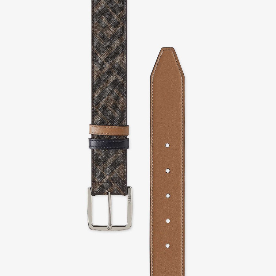 Valentine'S Day Gifts Fendi Belts | Fendi Diagonal Belt Beige