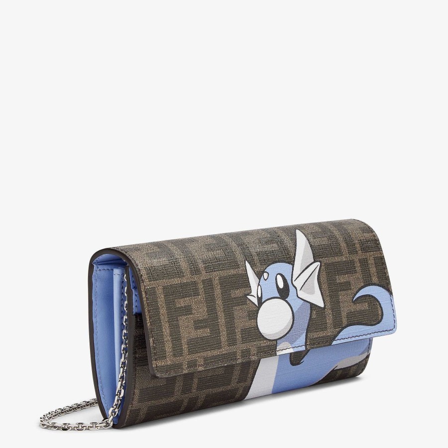 Fendi X Frgmt X Pokemon Fendi | Continental With Chain Brown