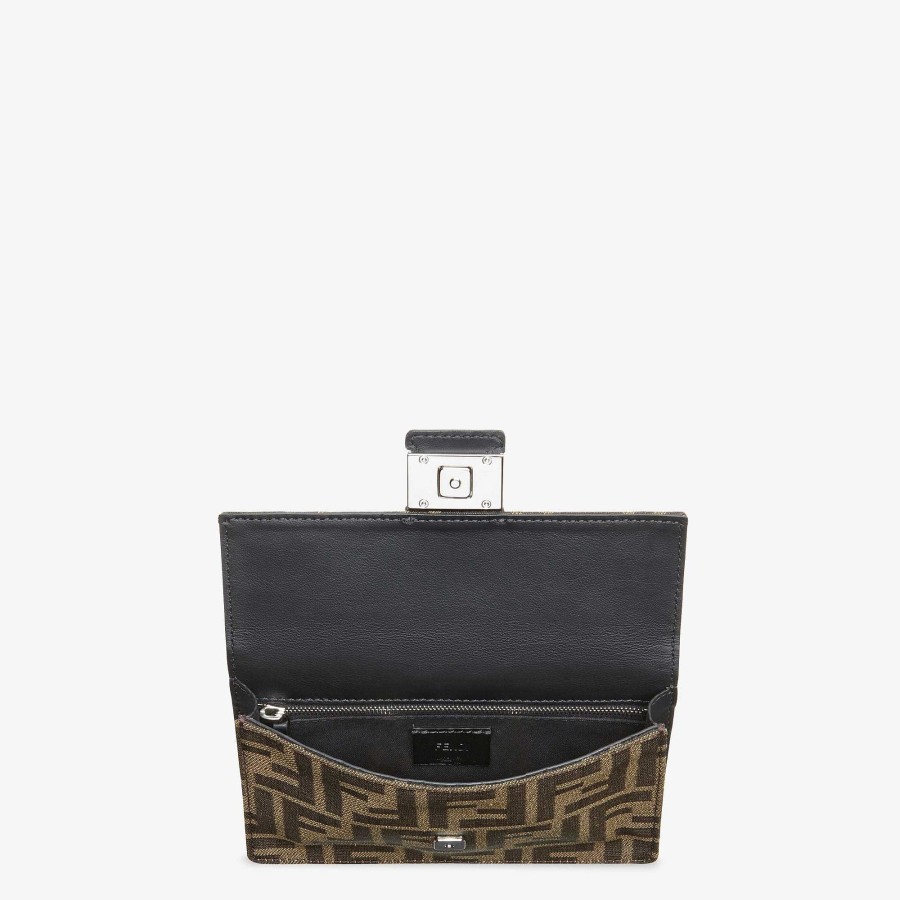 Men Fendi Pouches & Phone Cases | Baguette Pouch Brown