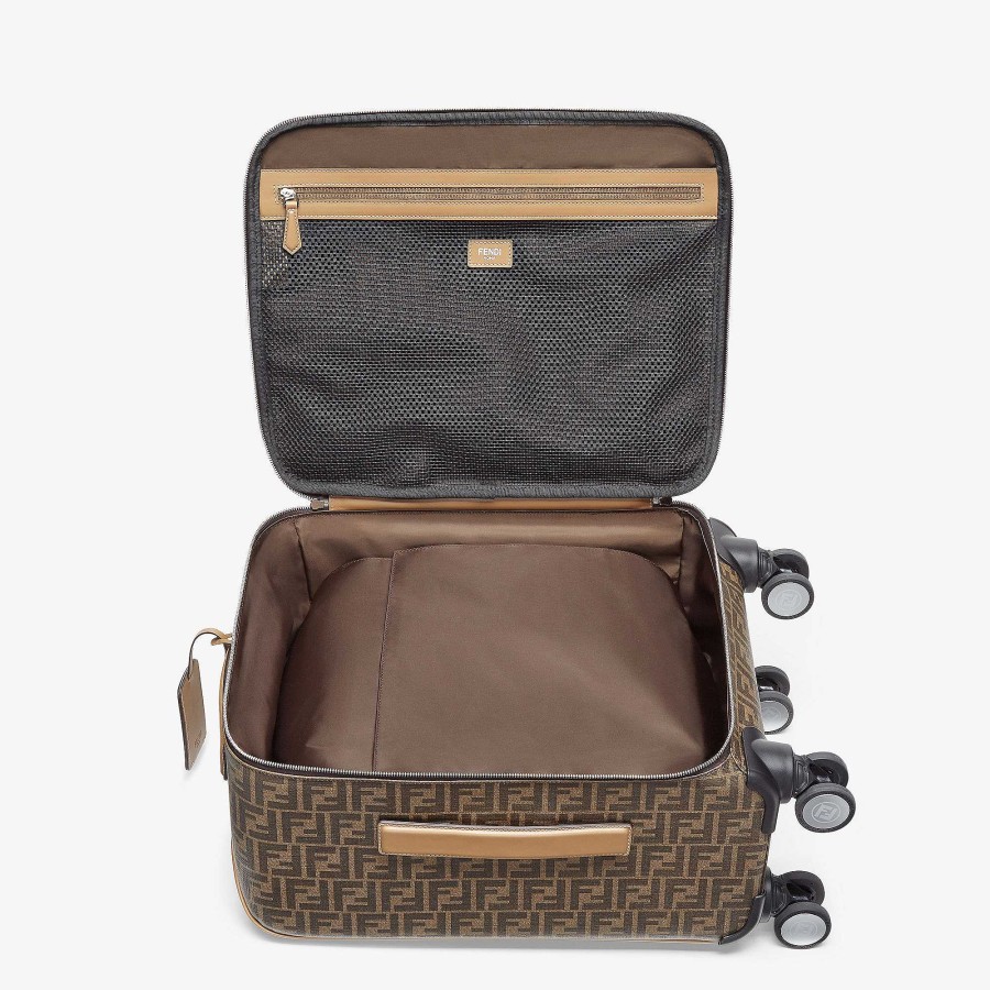 Men Fendi Travel Bags | Cabin Size Trolley Brown