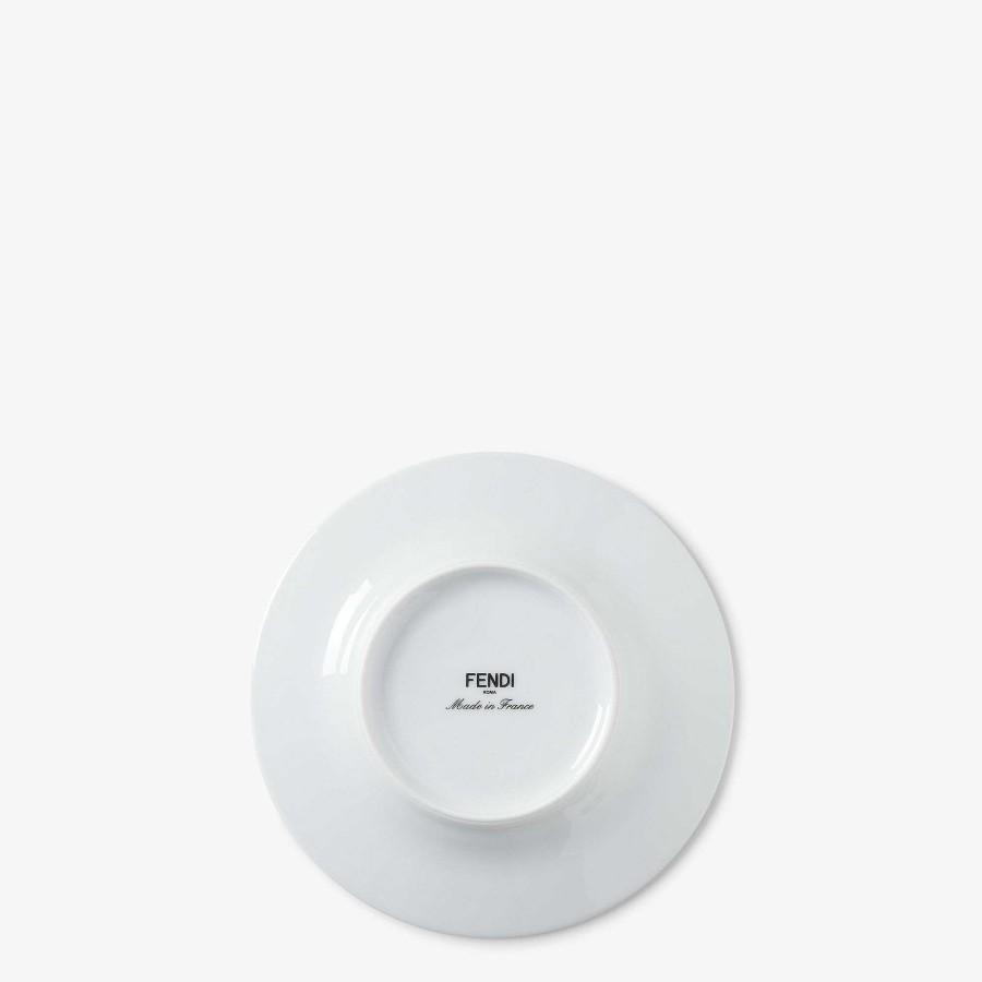 Home Decor & Lifestyle Fendi | Set Of Two Fendi O'Lock Bread Plates Multicolor