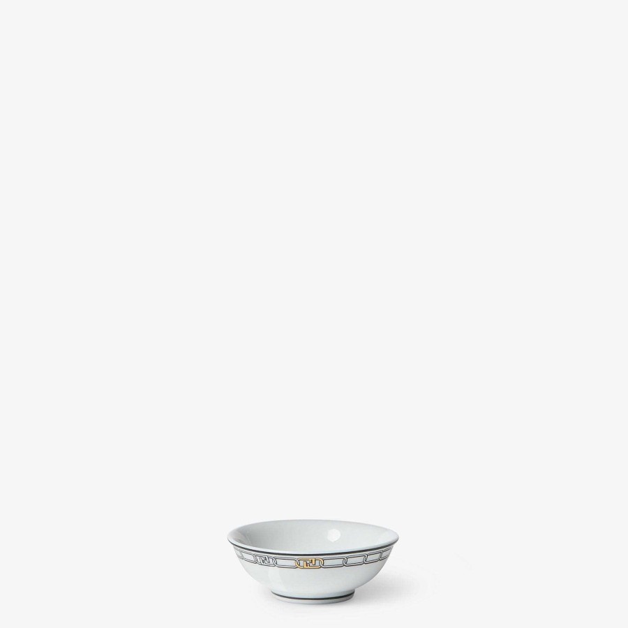 Home Decor & Lifestyle Fendi | Set Of Two Fendi O'Lock Bowls White