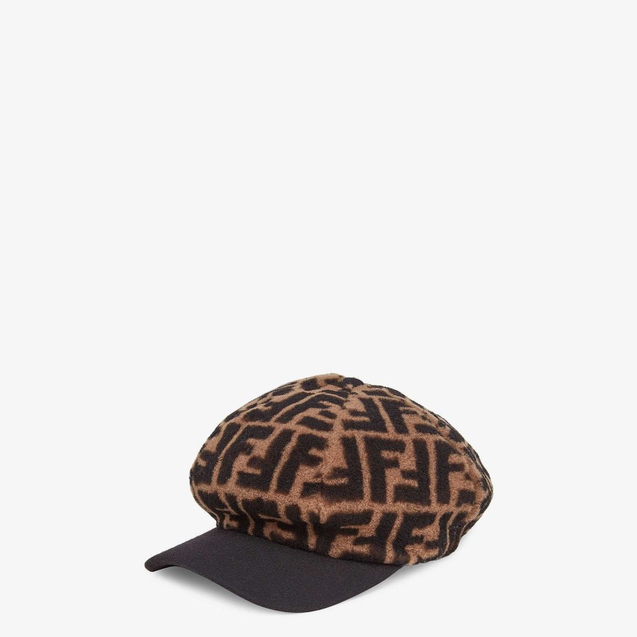 Women Fendi Hats & Gloves | Hat Brown