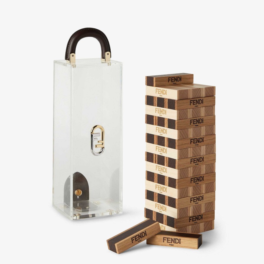 Home Decor & Lifestyle Fendi | Fendi Roma Tower Game Brown