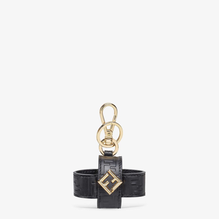 Women Fendi Phone Cases | Ff Diamonds Airpods Pro Charm Black