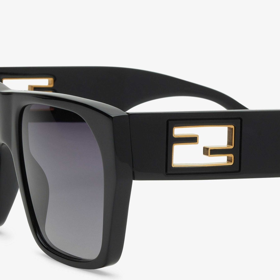 Women Fendi Sunglasses | Baguette Black