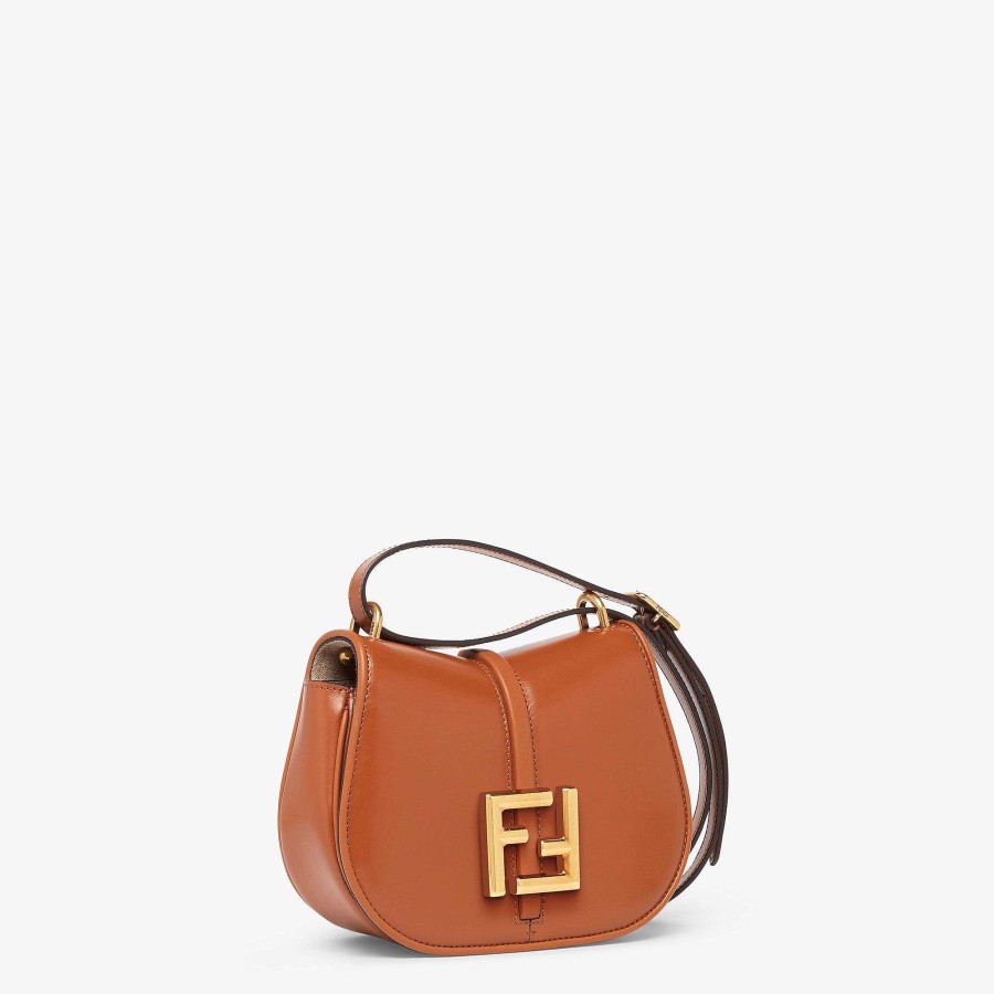 Women Fendi Shoulder & Crossbody Bags | C'Mon Mini Brown