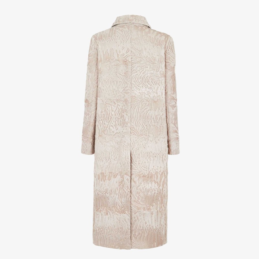 Women Fendi Outerwear | Coat Beige