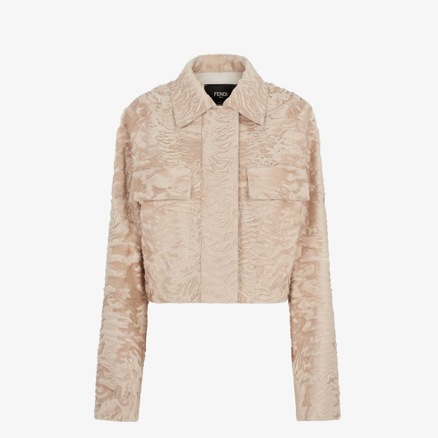 Women Fendi Outerwear | Jacket Beige