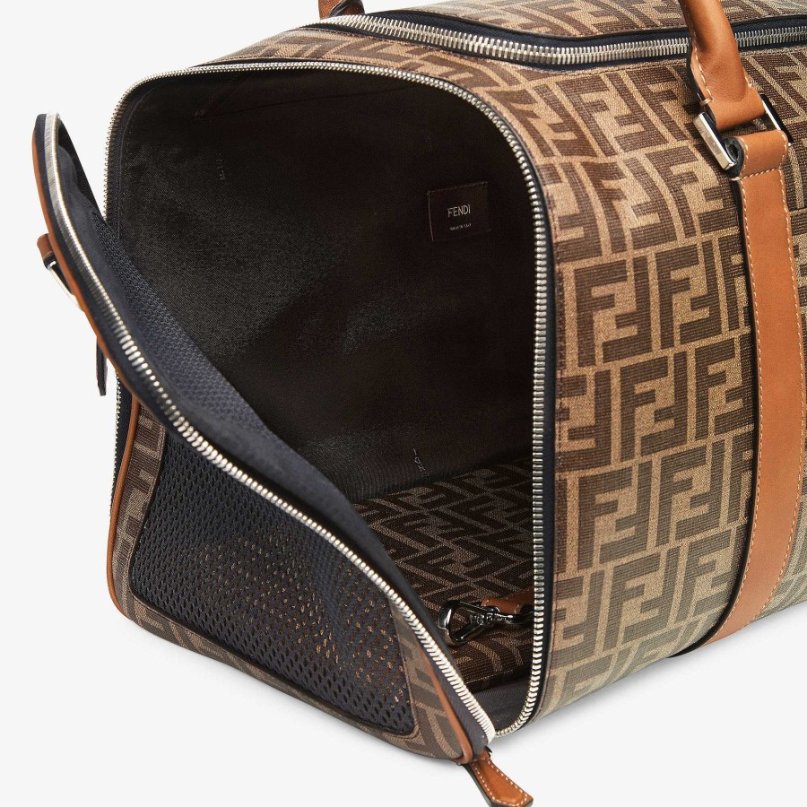 Men Fendi Pet Accessories | Pet Carrier Brown