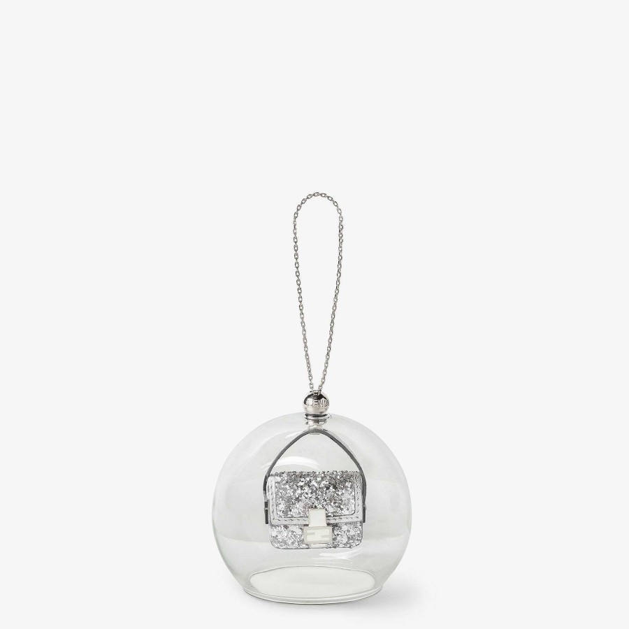 Home Decor & Lifestyle Fendi | Christmas Ball Silver