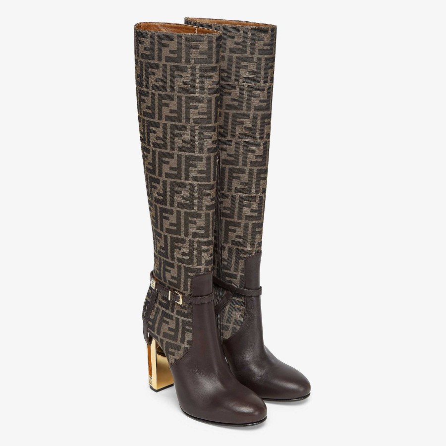 Women Fendi Boots & Ankle Boots | Delfina Brown