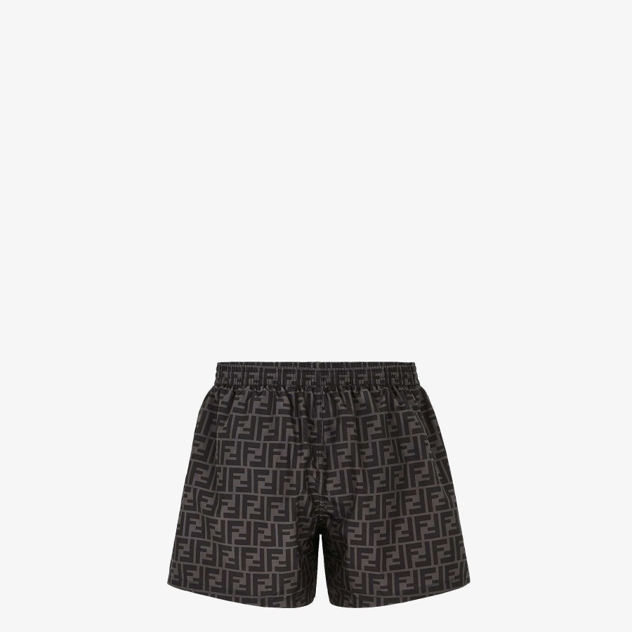 Men Fendi Swimwear | Swim Shorts Black