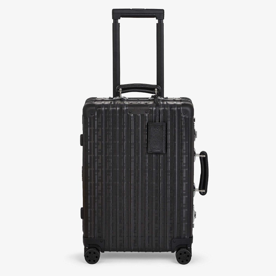 Men Fendi Travel Bags | Cabin Size Trolley Black