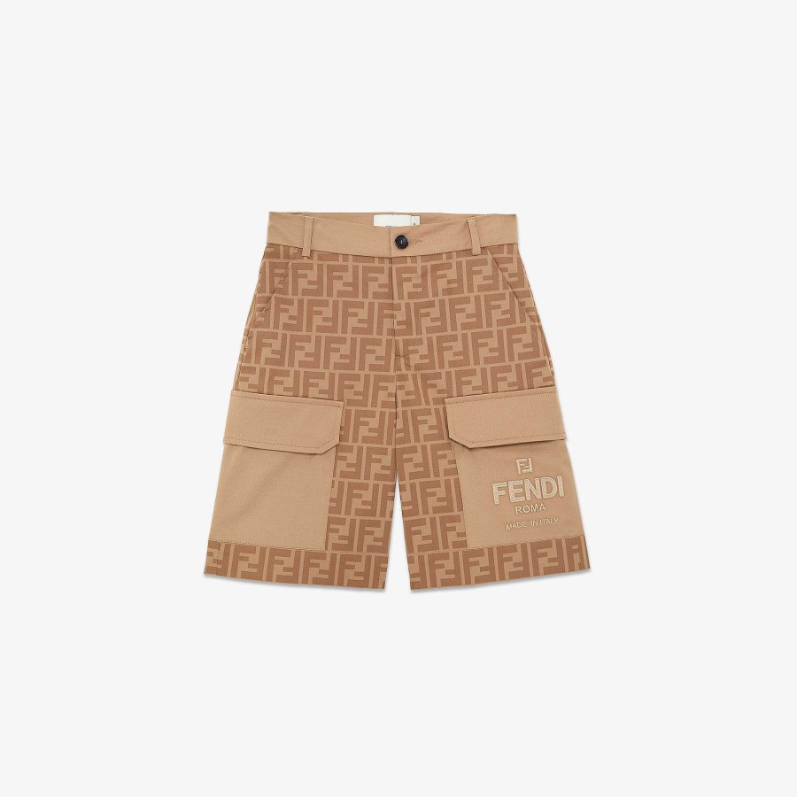 Kids Fendi Clothing | Junior Bermudas Beige