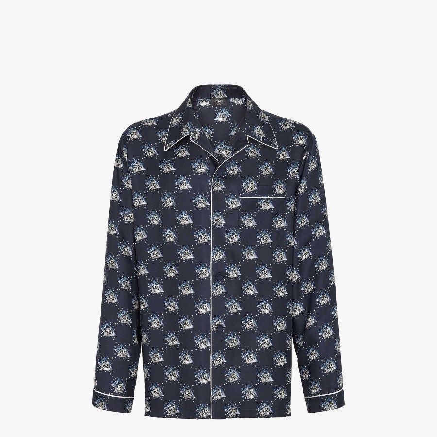 Men Fendi Shirts | Shirt Blue