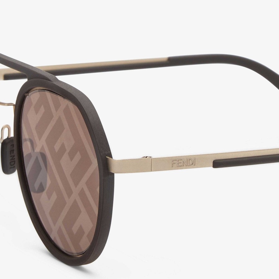 Men Fendi Sunglasses | Fendi Light Brown