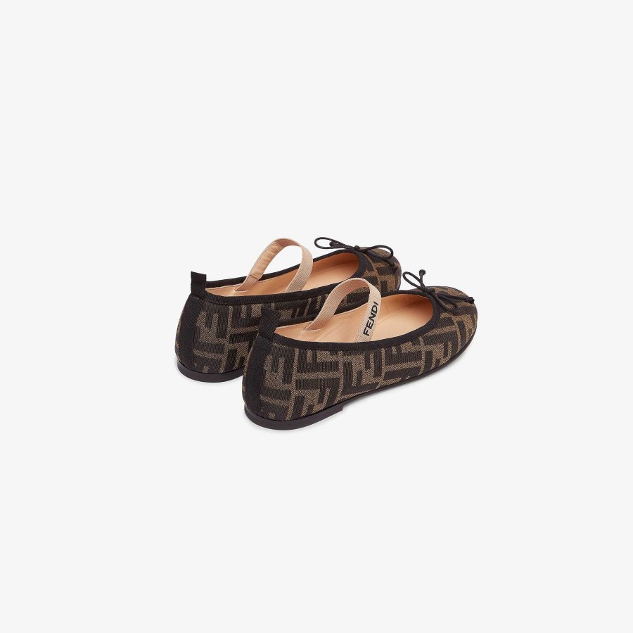 Kids Fendi Shoes | Junior Ballerinas Brown