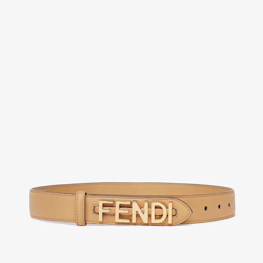 Women Fendi Belts | Fendigraphy Belt Beige