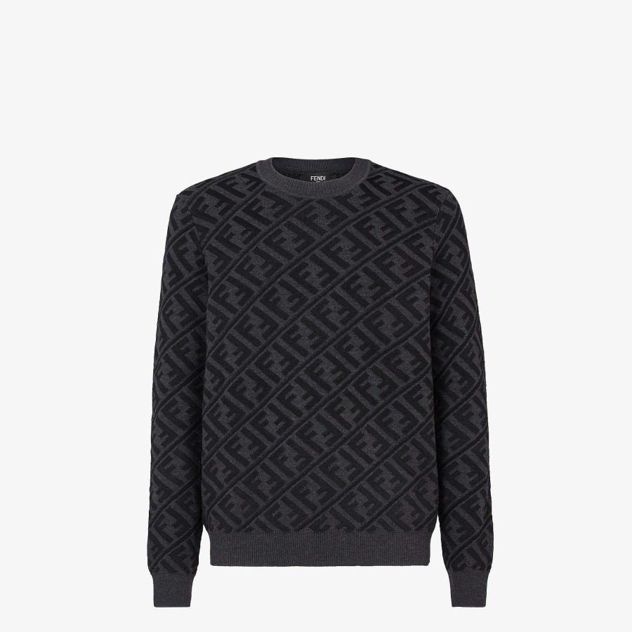 Men Fendi Knitwear | Jumper Black