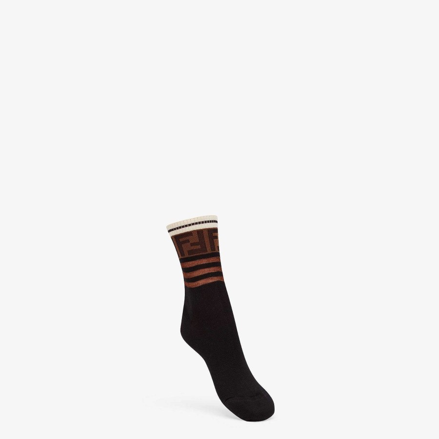 Women Fendi Tights & Socks | Socks Black