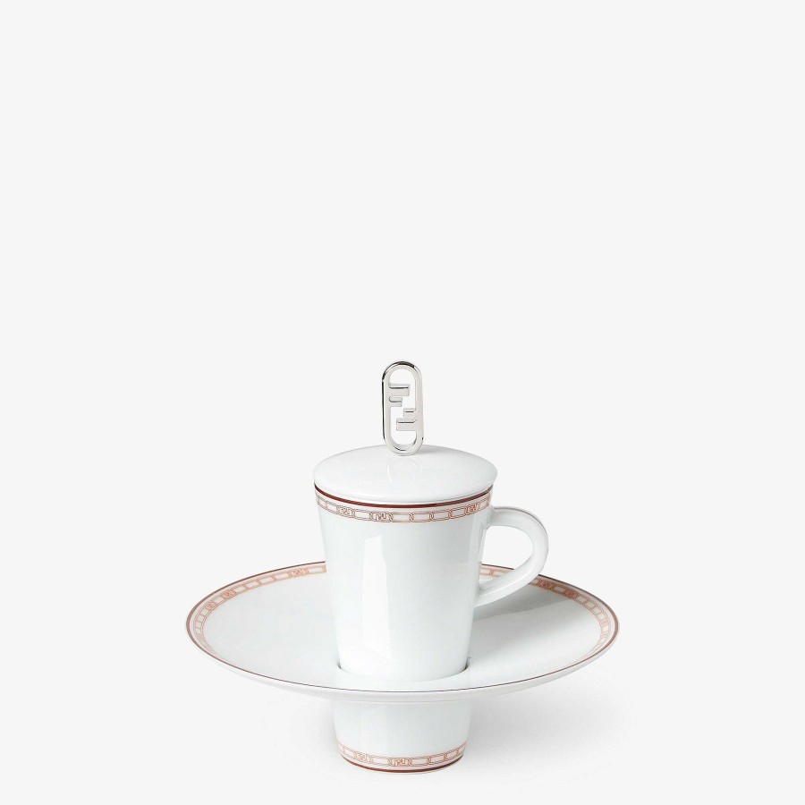 Home Decor & Lifestyle Fendi | Fendi O'Lock Coffee Cup Multicolor