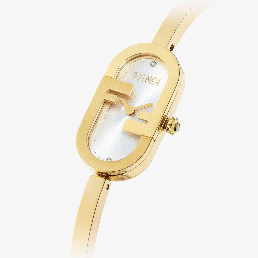 Women Fendi Bracelets | O'Lock Vertical Gold