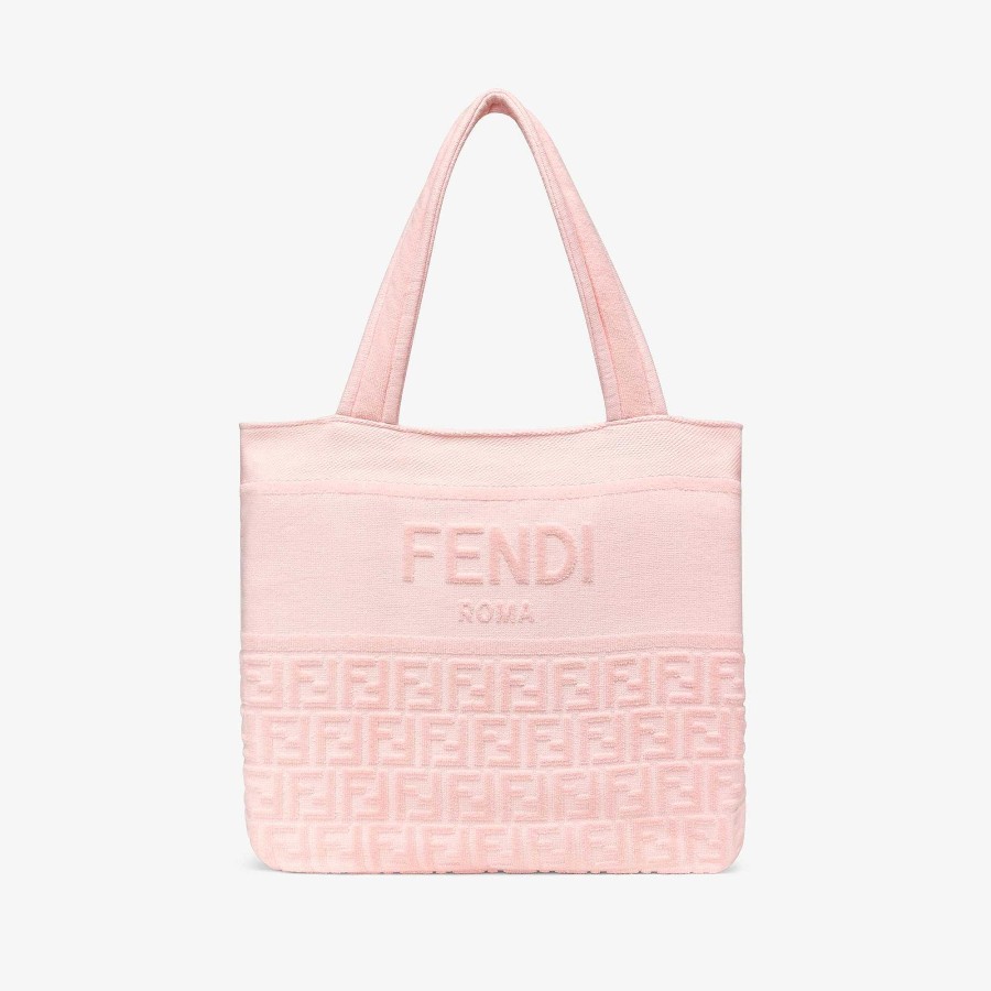 Kids Fendi Accessories | Terry Beach Towel Bag Pink