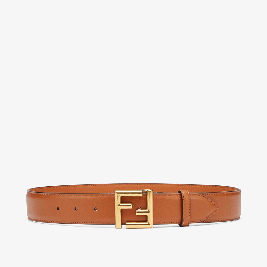 Women Fendi Belts | Ff Belt Brown