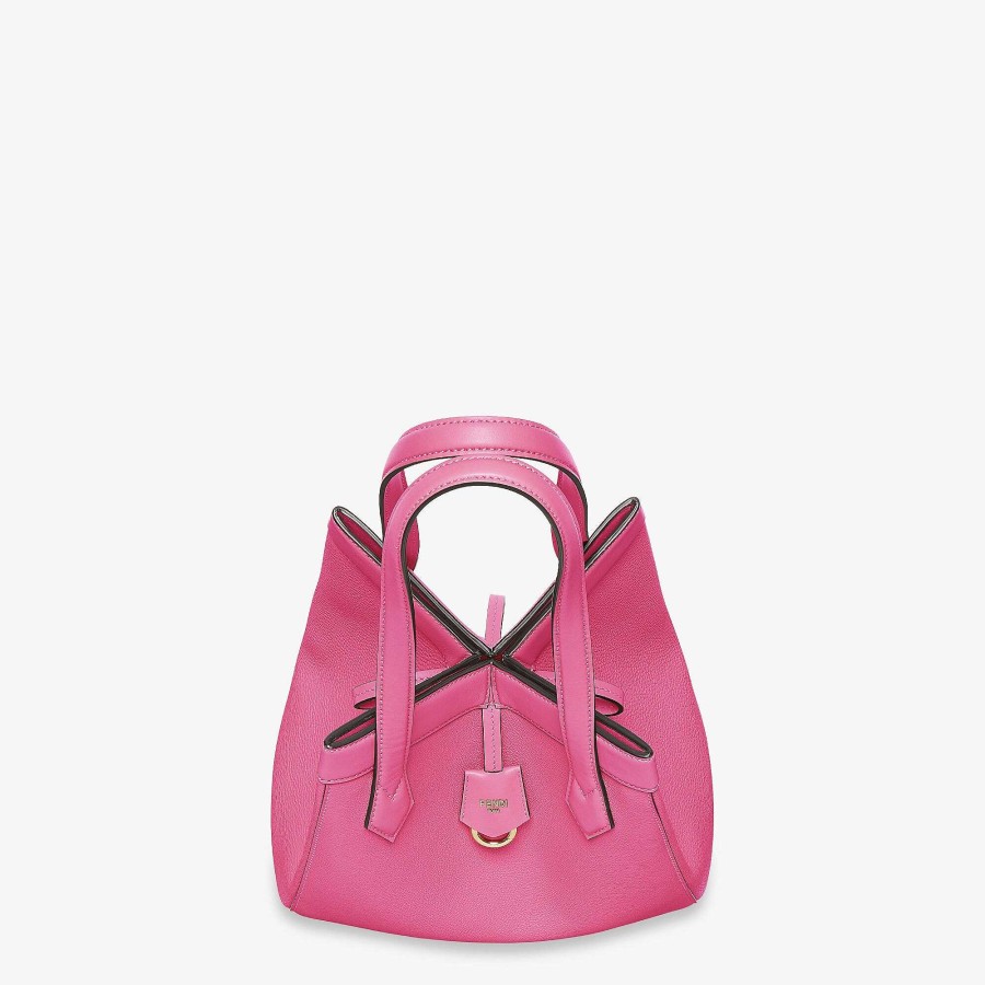 Women Fendi Bucket Bags | Fendi Origami Medium Pink