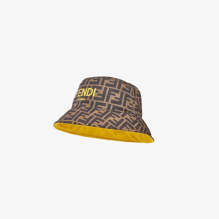 Kids Fendi Accessories | Junior Cloche Hat Yellow