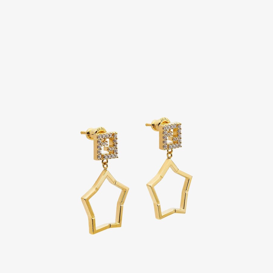 Women Fendi Earring & Brooches | Earrings Gold