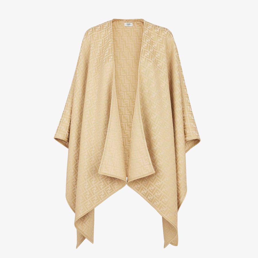 Women Fendi Scarves & Ponchos | Poncho Brown