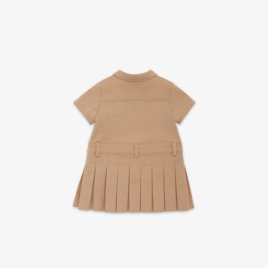 Kids Fendi Baby Girl | Baby Dress Beige